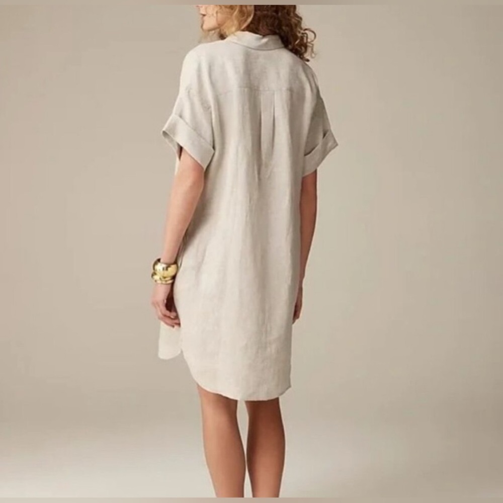 🆕 J. Crew Capitaine Shirtdress in Linen. Size XXL. New with tags. - Picture 5 of 9